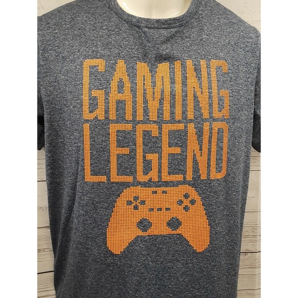 Place Sport T Shirt Gaming Legend Console Orange Gray Graphic Print Sz XXL 16 - Picture 2 of 9